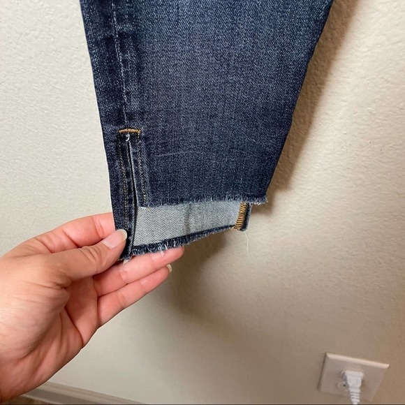 FRAME Le Skinny de Jeanne Stagger Raw-Hem Jeans, Perry Street Sz 26 - Picture 6 of 8